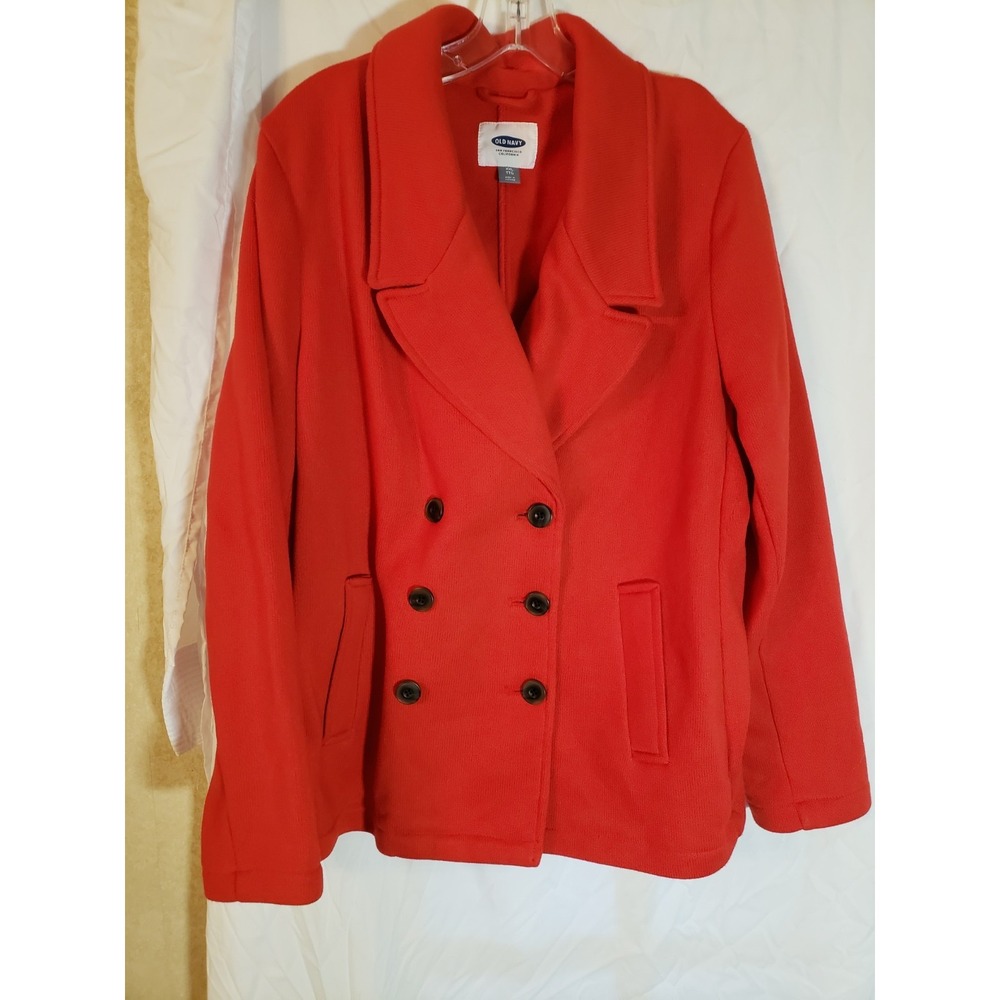 Women's Old Navy Red Fleece Lined Coat Size XXL